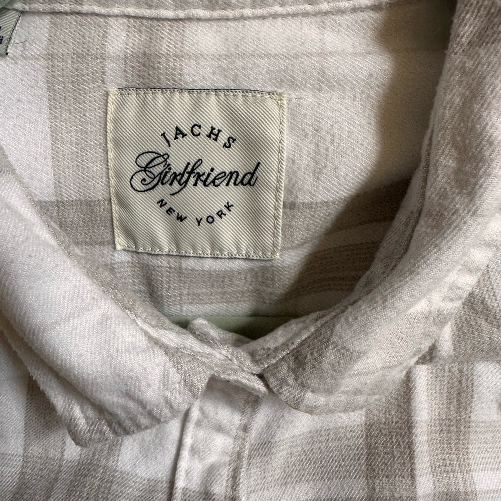 Jachs White and Gray Casual Button Down Shirt - Picture 2 of 10